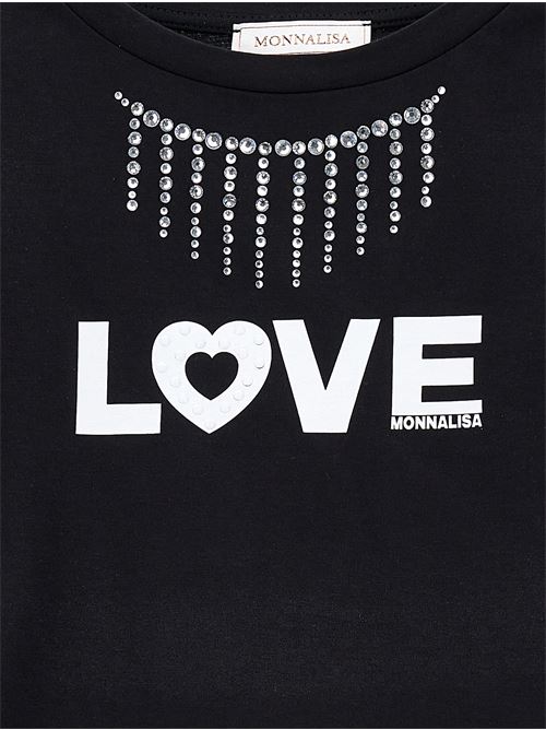 T-SHIRT CROPPED LOVE JERS MONNALISA | 11A625 1206/0050